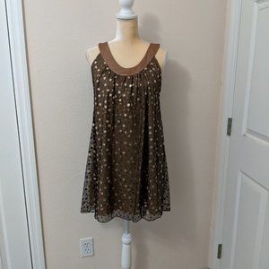 IN San Francisco Gold Halter Dress